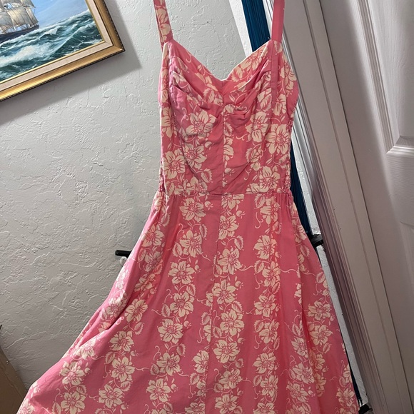 Vintage Sun Fashions Honolulu Hawaii Pink Size 8/10 Dress - Picture 2 of 7